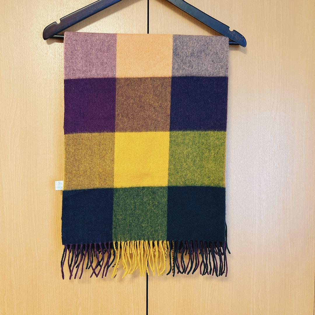 Paul Smith マルチカラーチェックマフラー