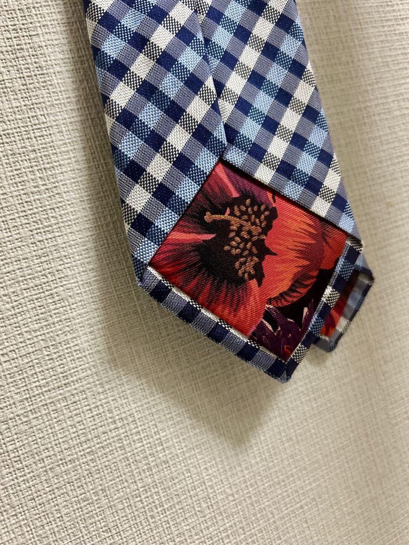 【新品　極美品】ネクタイ　ポールスミス　Paul Smith　シルク　チェック柄