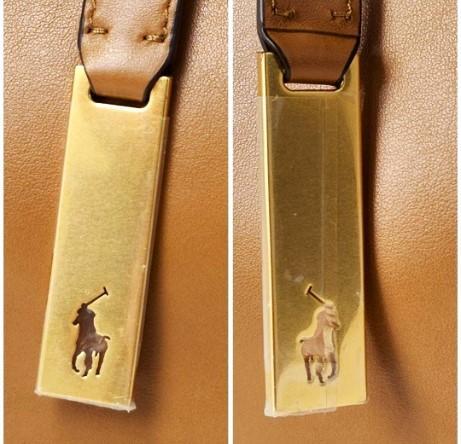【ほぼ未使用】ラルフローレンPolo ID ミディアム レザー ショルダーバッグ