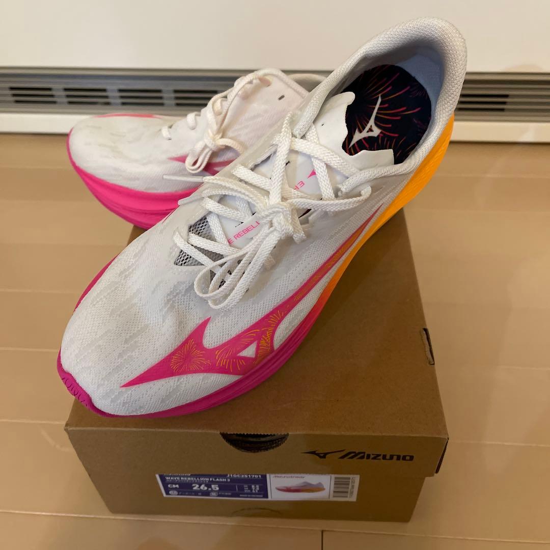 大 Mizuno 26.5 cm ウェーブリベリオンフラッシュ3MIZUNO