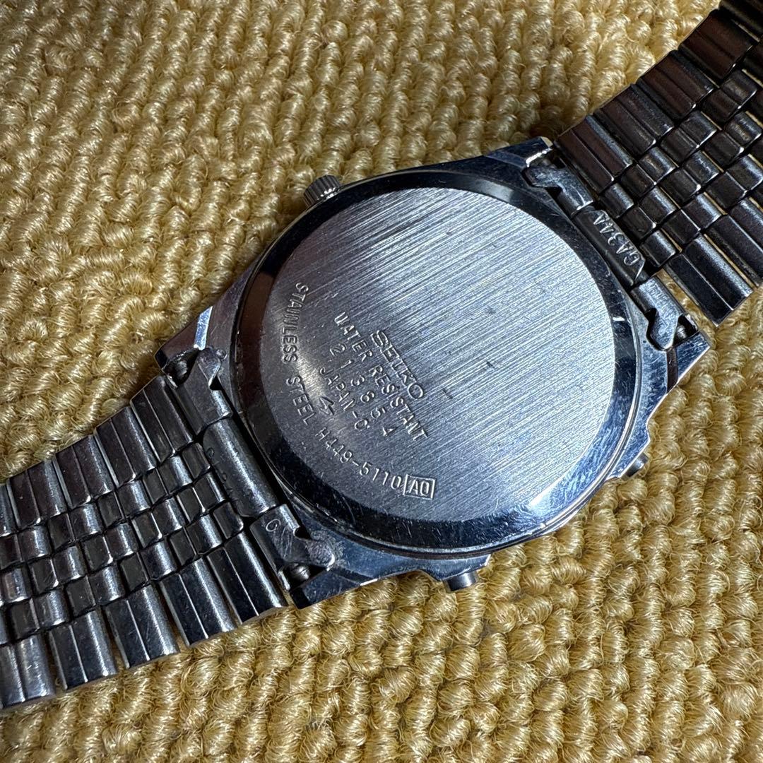 SEIKO H449-5110 2チャンネルアラーム 腕時計 新品電池 SEIKO H449-5110 2チャンネルアラーム 腕時計 新品電池