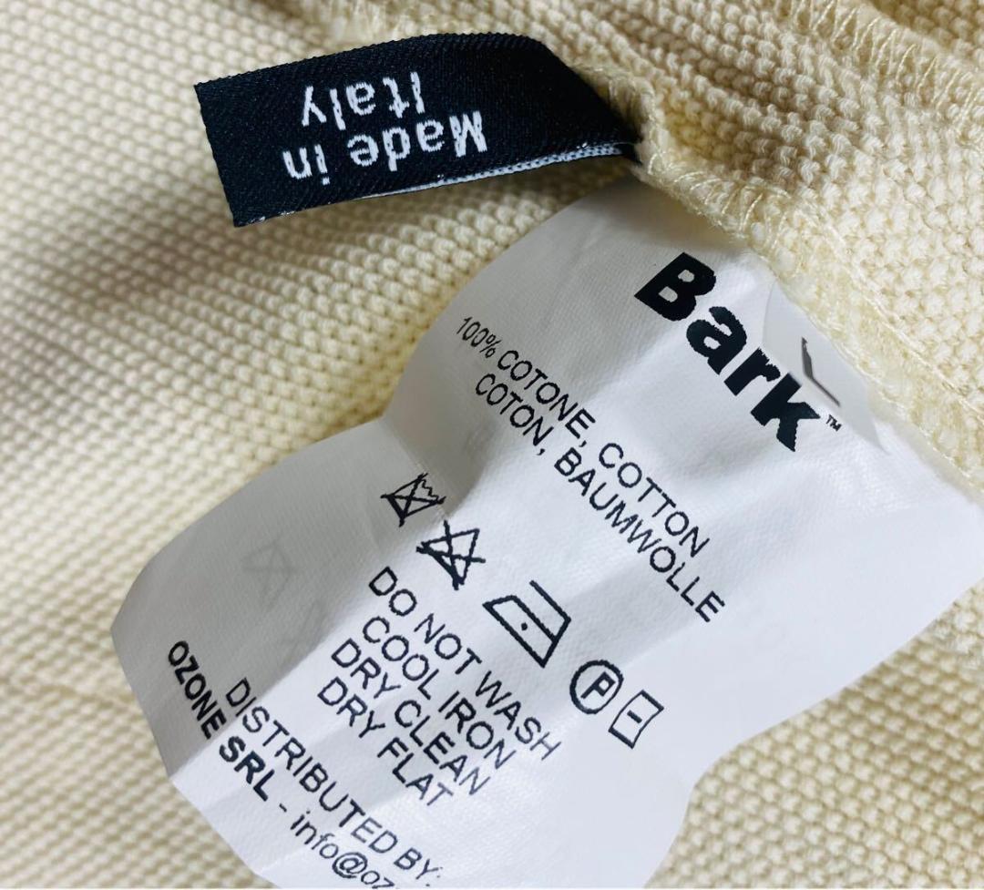 Bark バーク テーラードジャケット ワッペン アイボリー 鹿の子