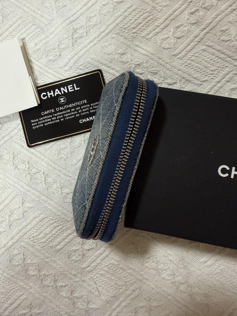 シャネル CHANEL デニム ジップ コインパース コインケース