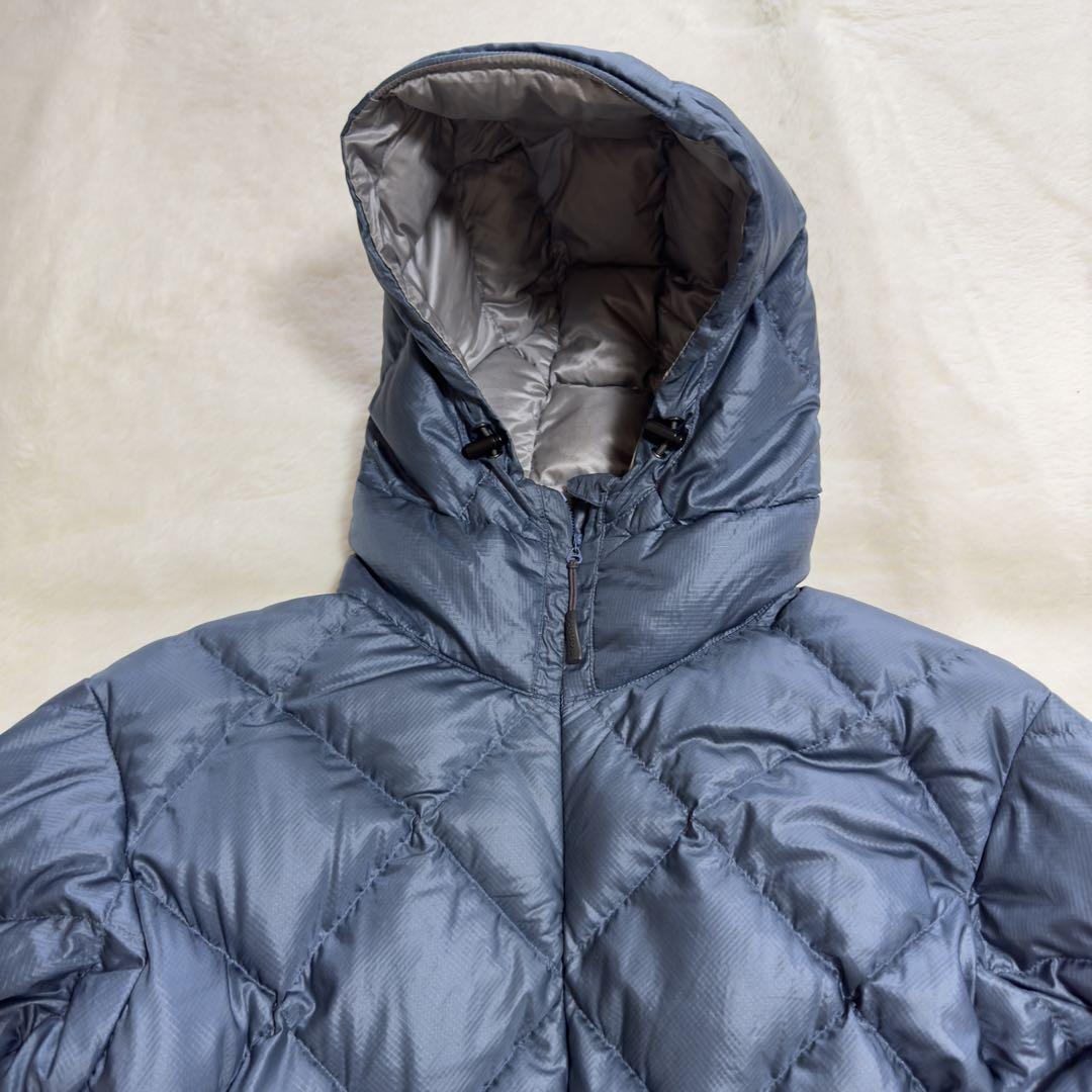 美品モンベル800FP ライトアルパインダウンパーカWomen’sブルーSサイズ