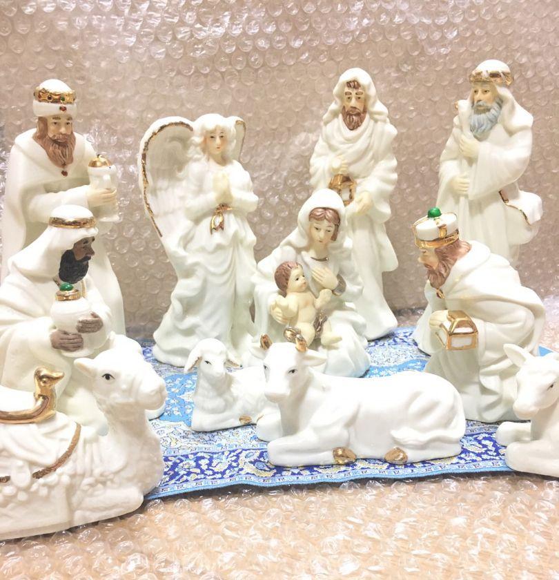 キリスト プレゼピオ クリスマス キリスト誕生 マリア様 天使 陶器 インテリア