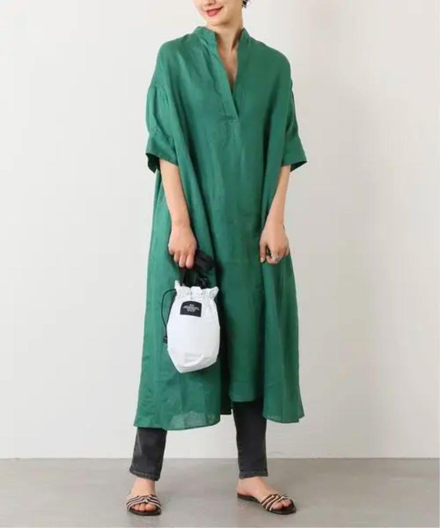大人気完売❣️ジャーナルスタンダード テレデラン60 リネンAライン ワンピース