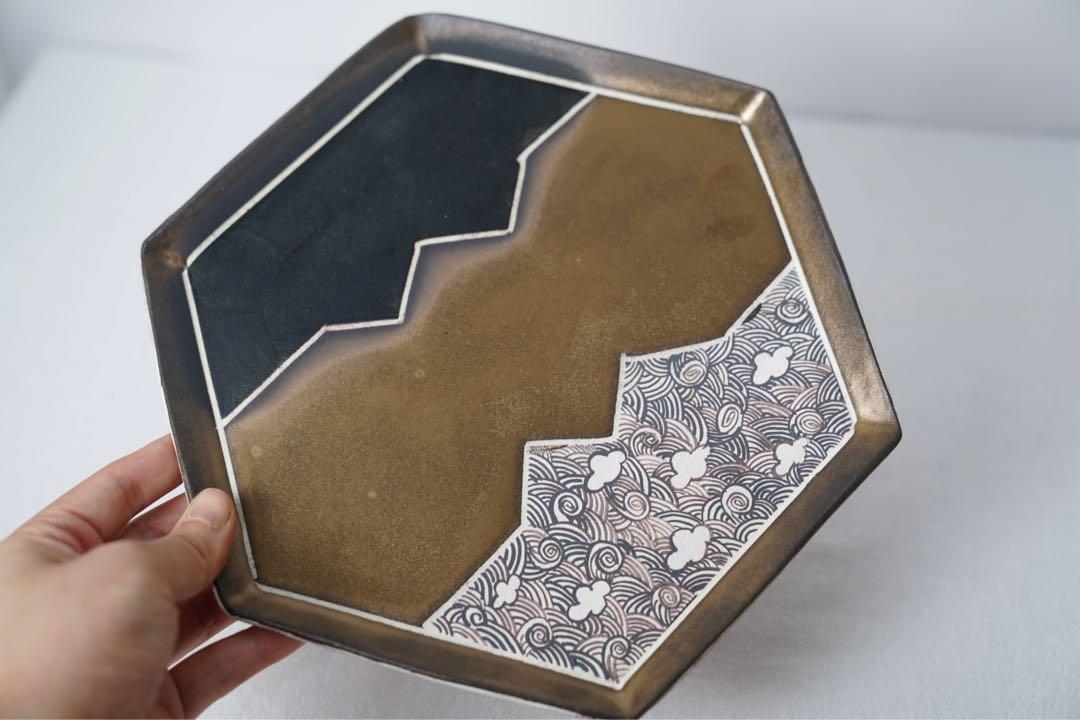まとめ専用　作家器　金釉皿　316
