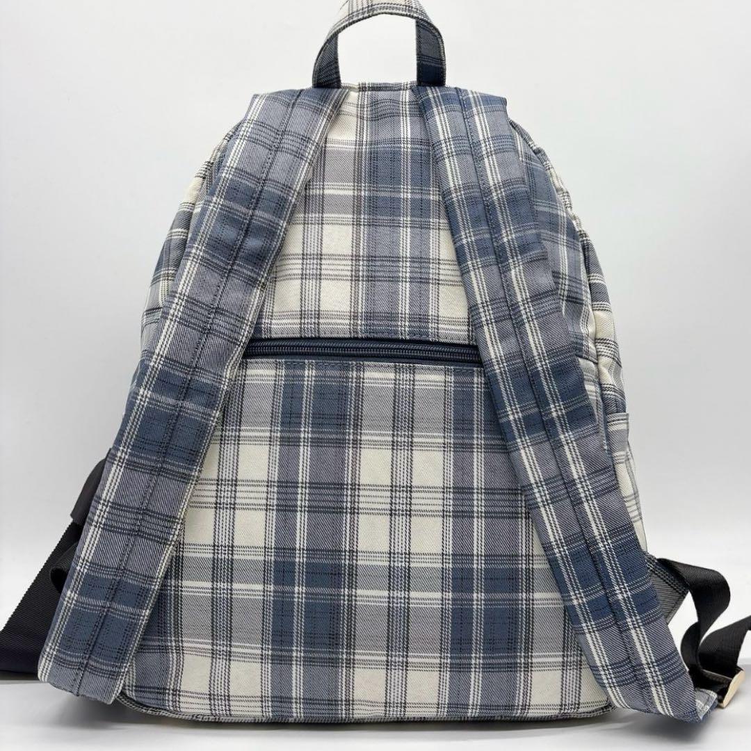 美品 メゾンドフルール チェック リボン リュックサックe68