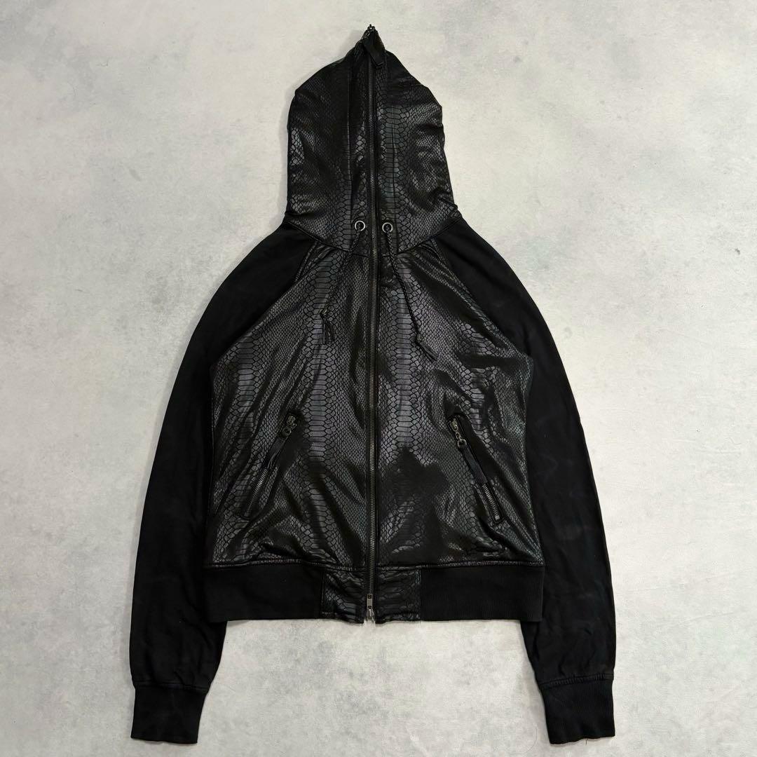 archive MIDAS crocodile zip up hoodies
