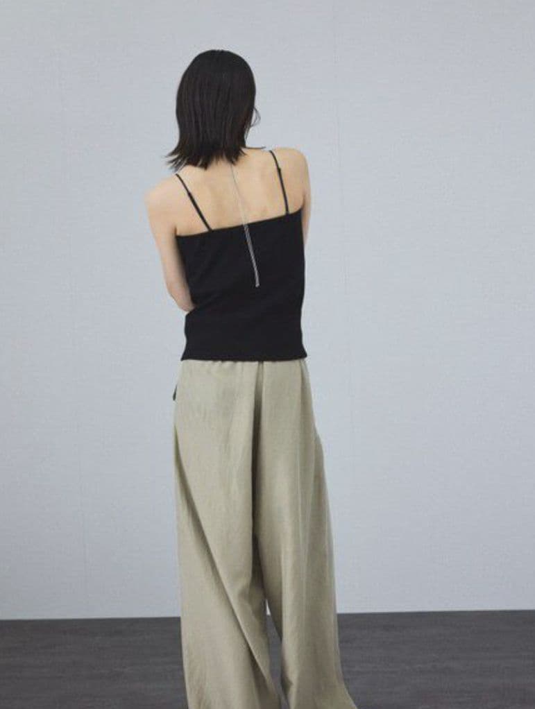 【新品】SALON adam et rope　ブラック カップ付ベアキャミソール