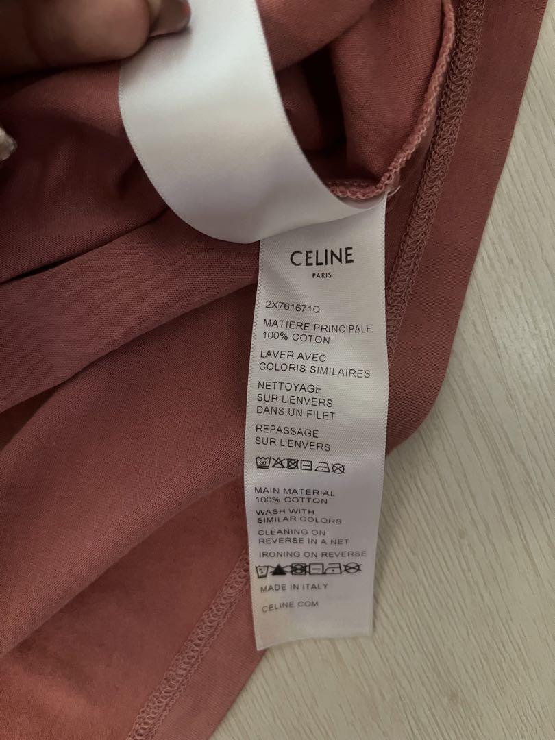 [正規品]CELINE ピンク Tシャツ Mサイズ