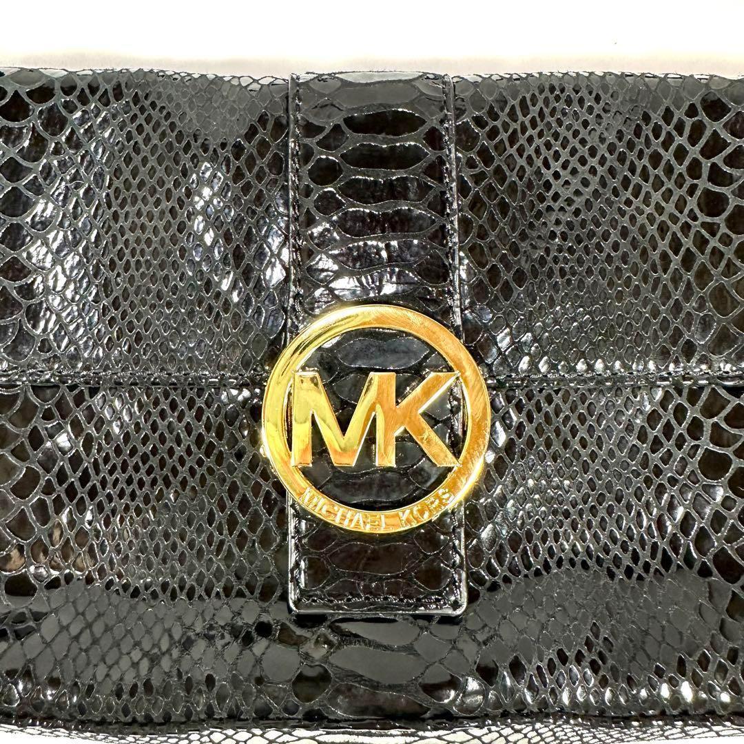 美品 マイケルコース　ショルダーバッグ　結婚式　パーティー　ブラック　ゴールド