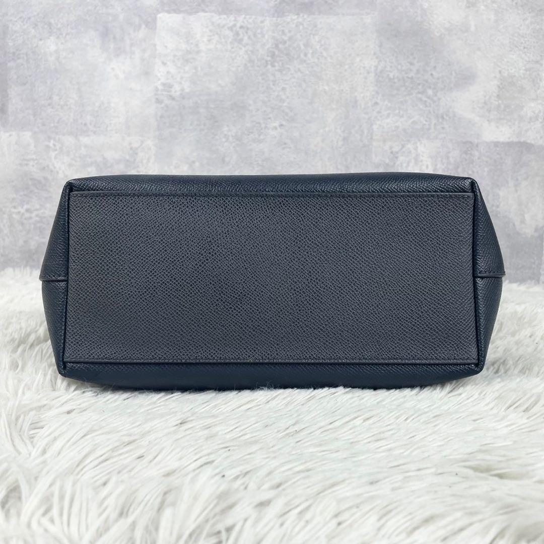 A4可 美品 コーチ レザー トートバッグ シティ ロゴ金具 肩掛け