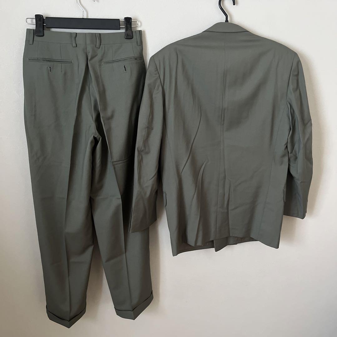 LANVIN studio グリーン スーツ　セットアップ　ジャケット　パンツ
