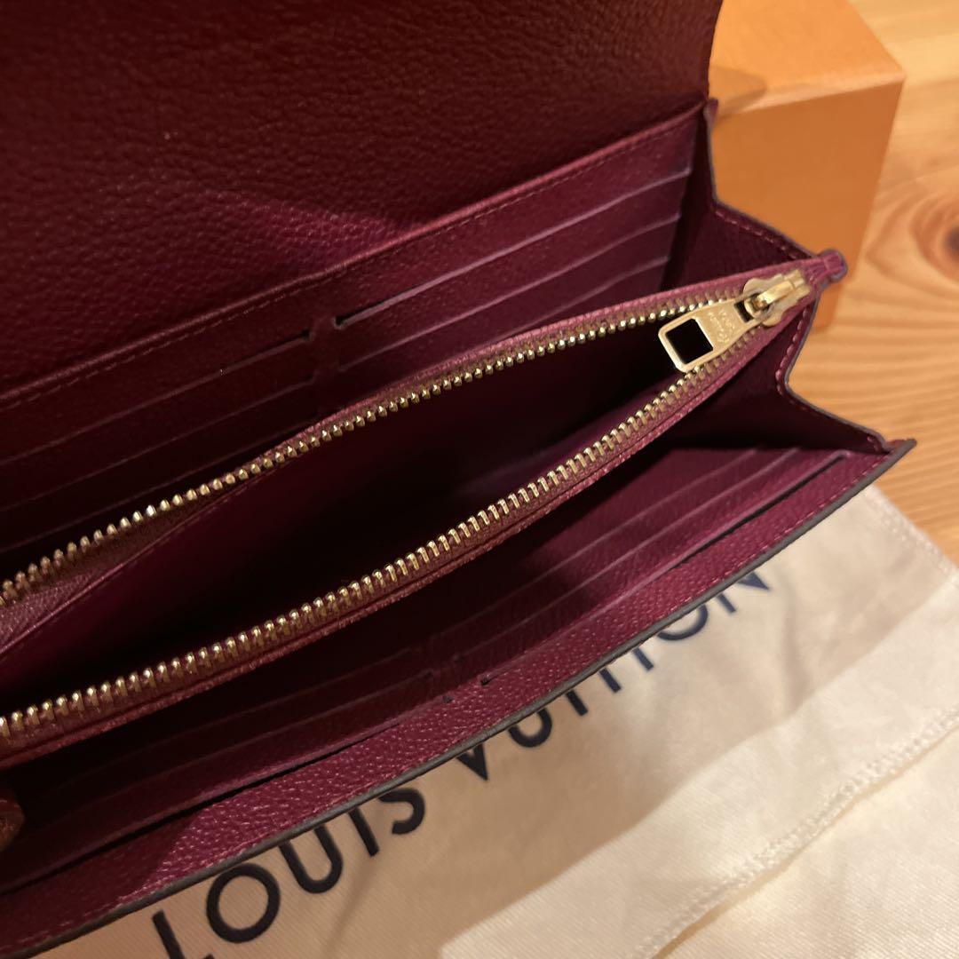 Louis Vuitton バーガンディ 長財布 正規品
