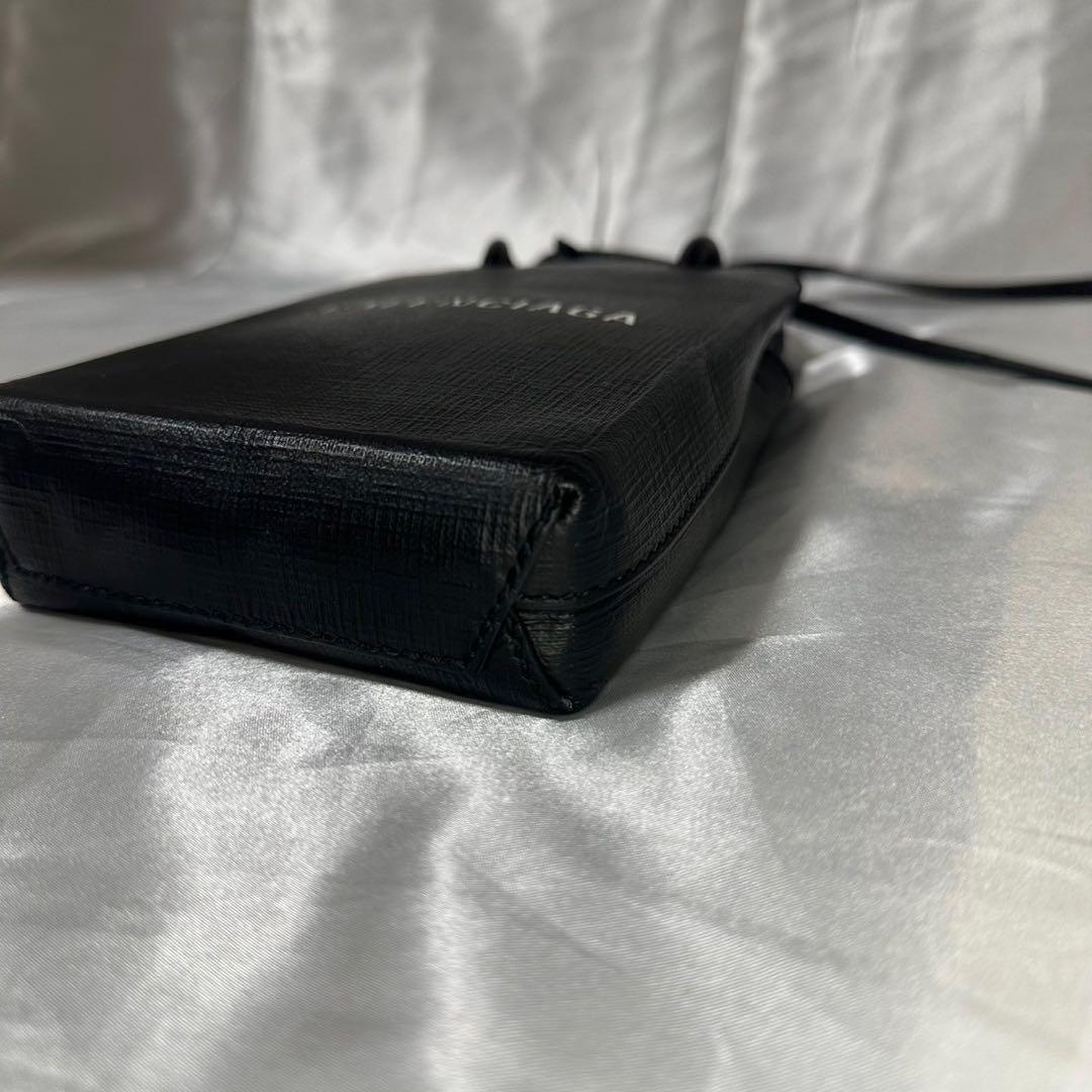 専用　バレンシアガ ショッピングフォンホルダー レザー 2WAYショルダーバッグ