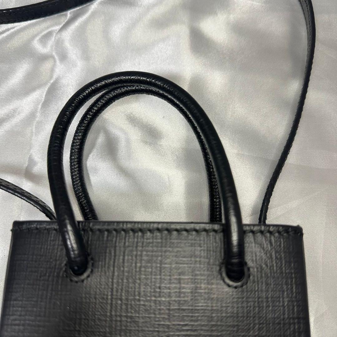 専用　バレンシアガ ショッピングフォンホルダー レザー 2WAYショルダーバッグ
