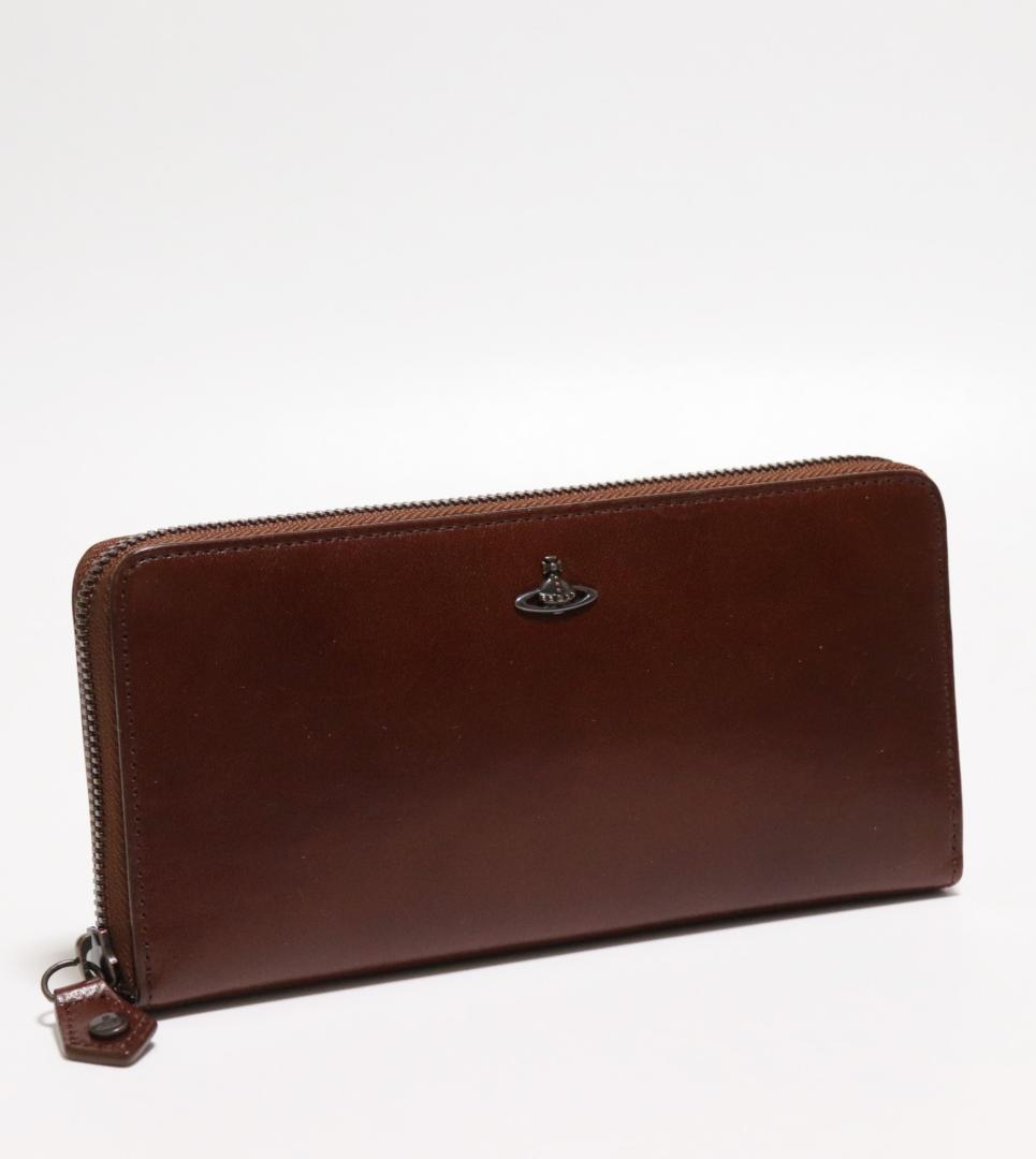 新品【ヴィヴィアンウエストウッド】アンティーク調 ラウンドファスナー長財布