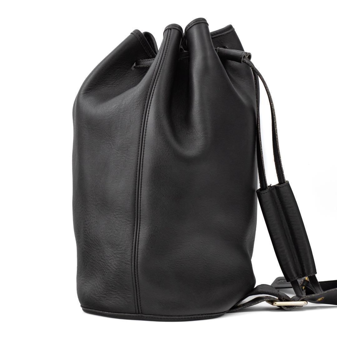 Z297【美品】Vintage Coach／オールドコーチ　スリングバッグ　黒