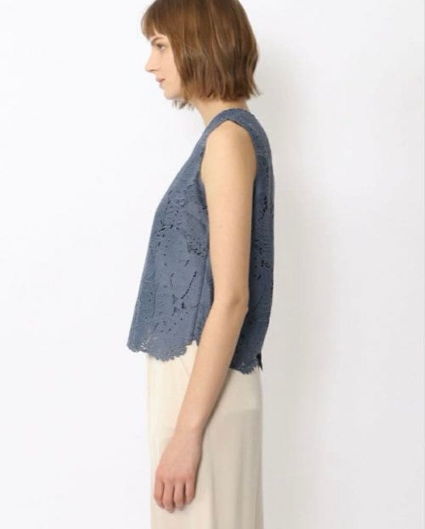 BALLSEY ボールジー ボタニカルレース ノースリーブブラウス BALLSEY ボールジー ボタニカルレース ノースリーブブラウス