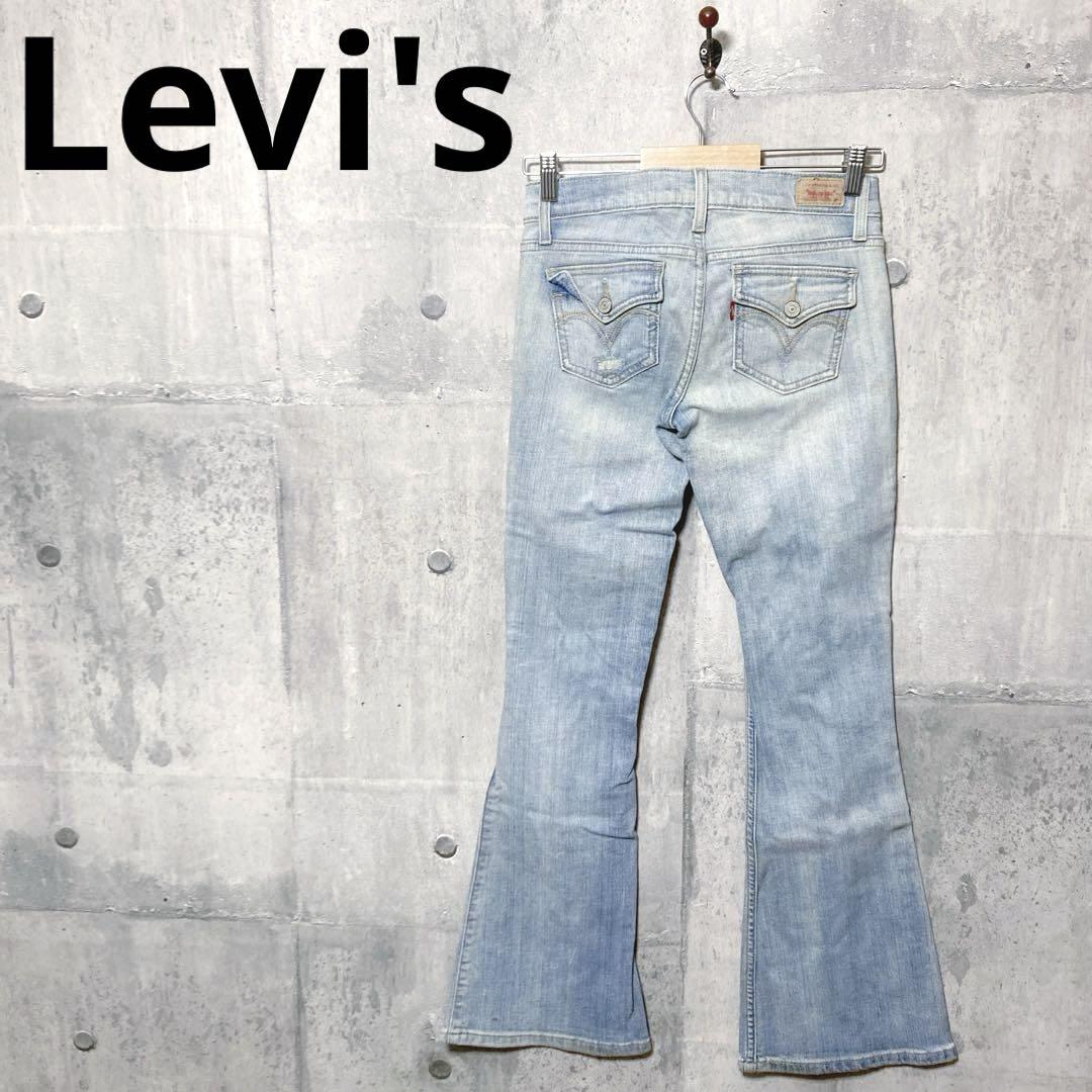 Levi's レディース フレアダメージデニム ダメージジーンズ M