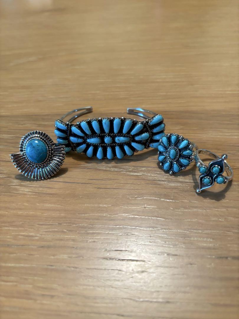 Navajo ターコイズ シルバー バングル