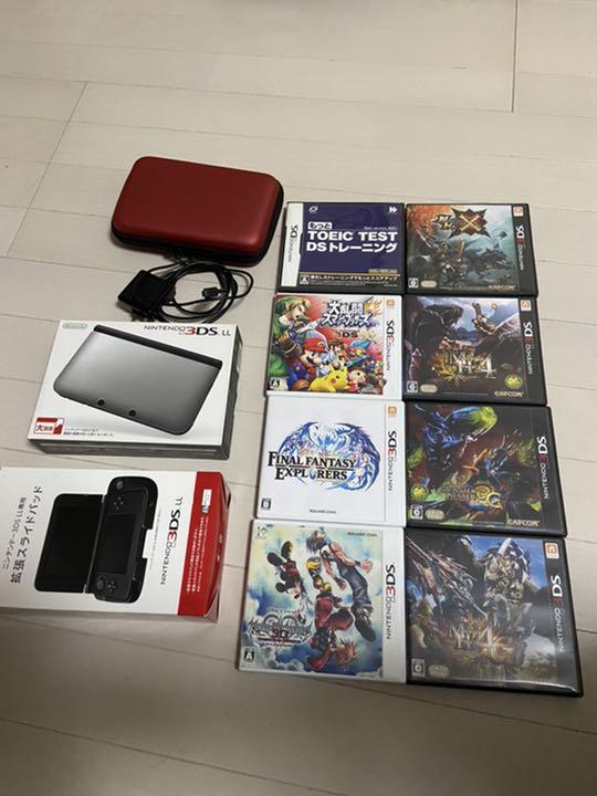 ニンテンドー3DS LL シルバー×ブラック セット