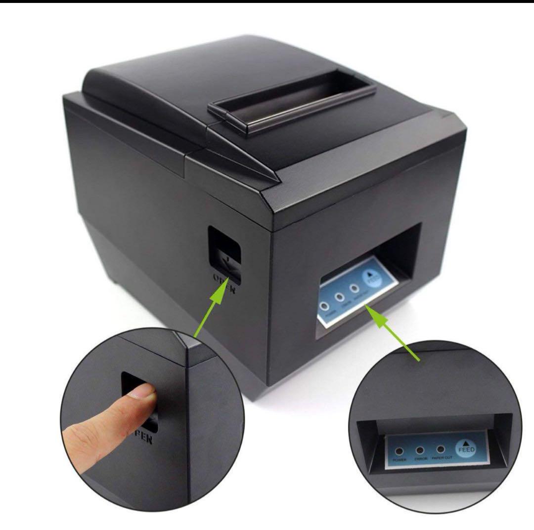 POS USB サーマル レシートプリンター　プリンター Amazon.co.jp: Symcode 58MM USB サーマルレシートプリンター