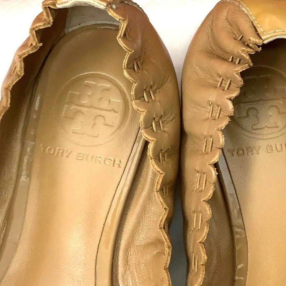 半額ストア 美品 トリーバーチ TORY BURCH パンプス ブラウン 6M 23cm 靴