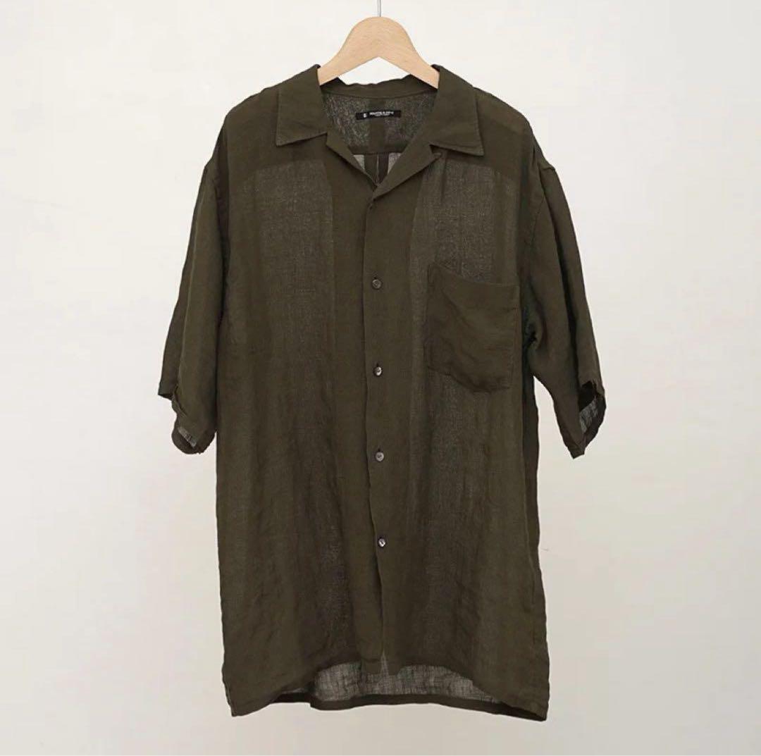 MAATEE&SONS ドS LINEN OPEN COLLAR SHIRTS