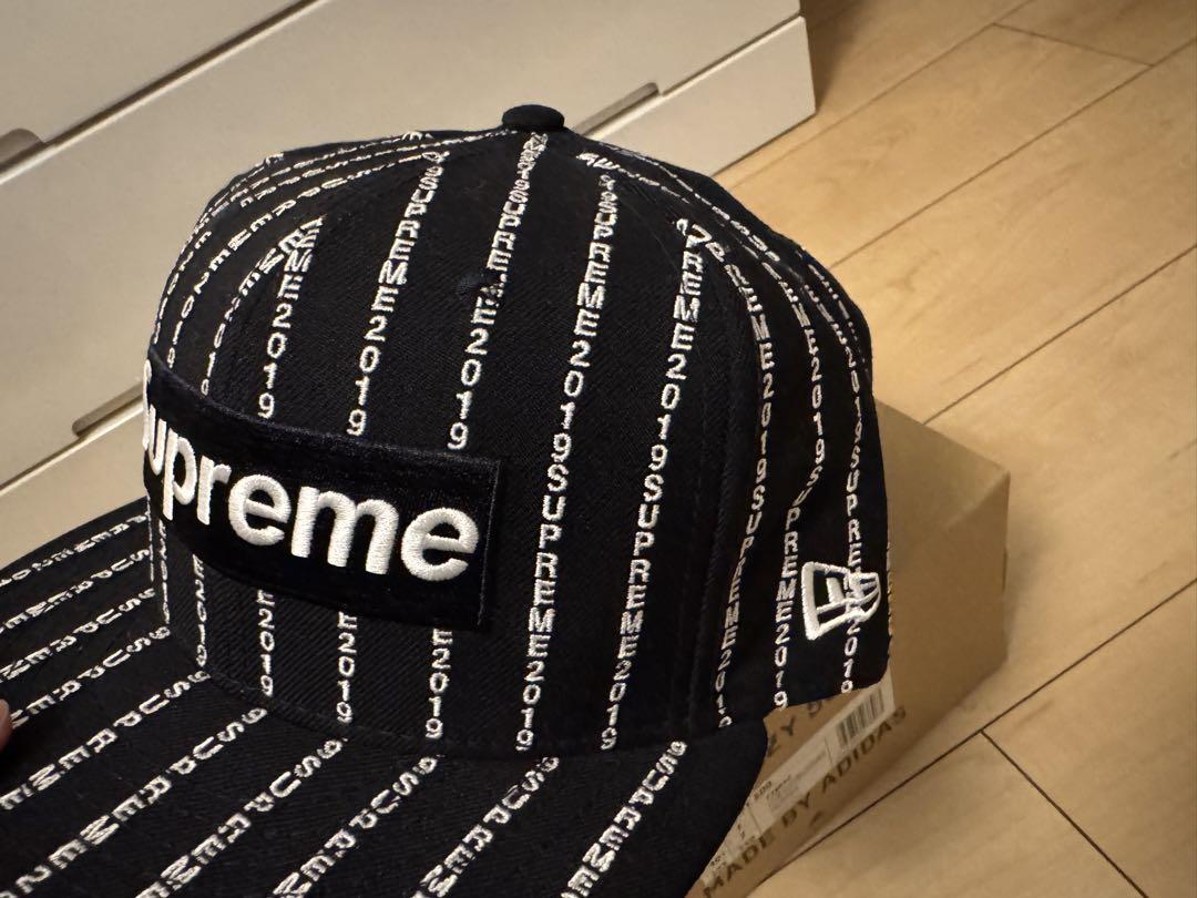 2019SS Supreme ニューエラキャップ 黒 7 3/8
