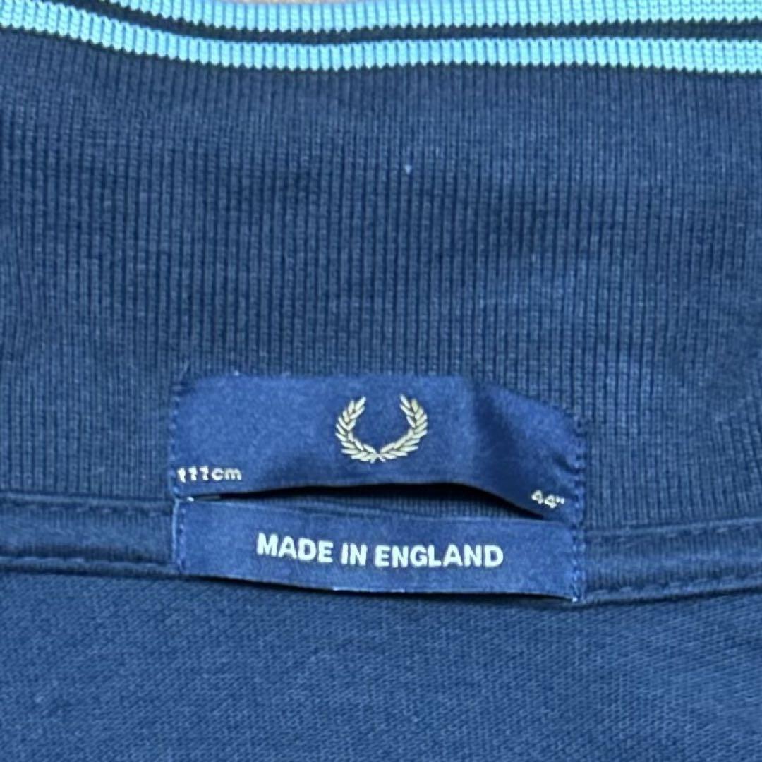 FRED PERRY フレッドペリー　M12 英国製 ポロシャツ 44 ネイビー