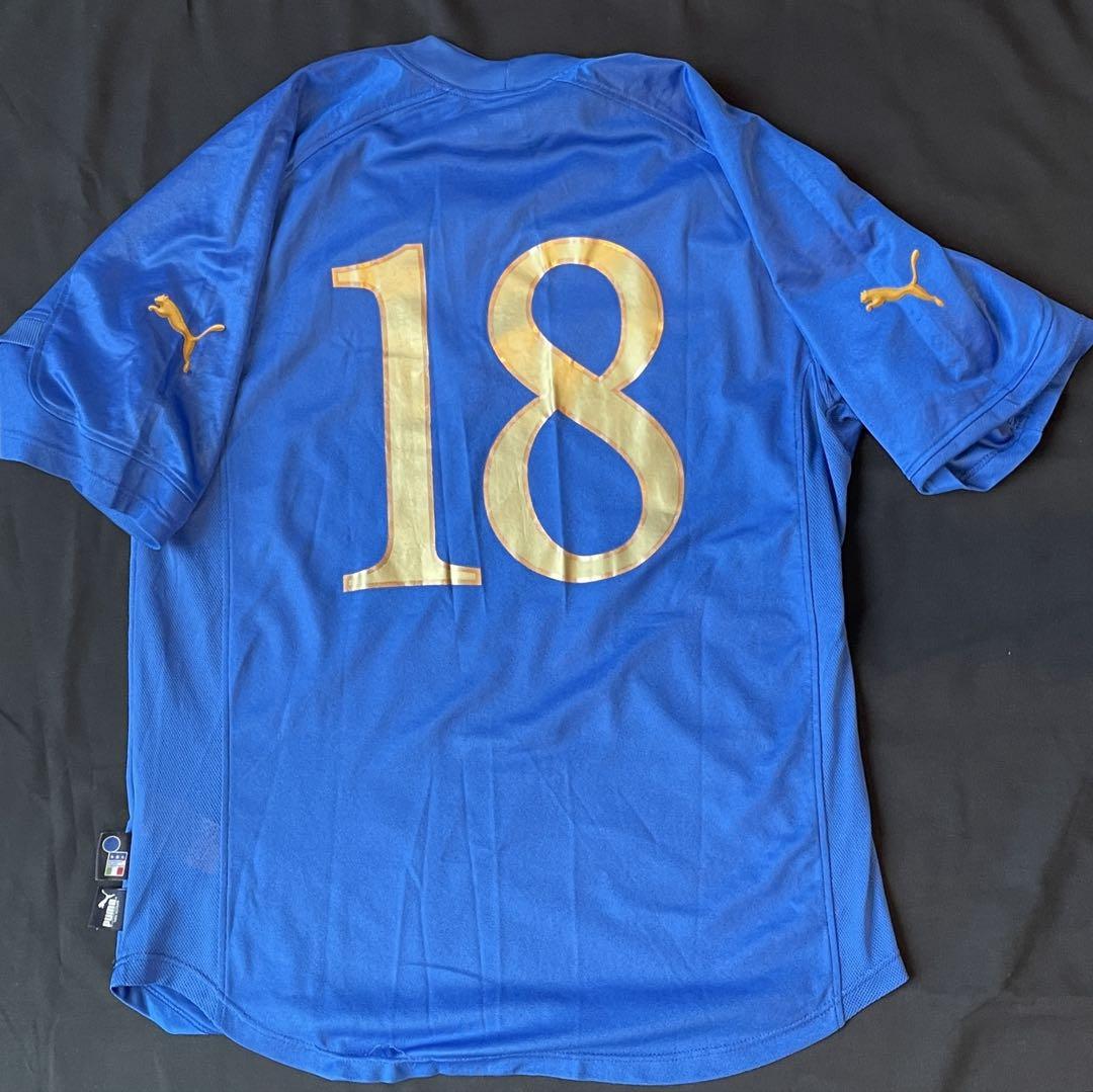 希少】2004年 イタリア代表 Puma ホーム #18（カッサーノ・L