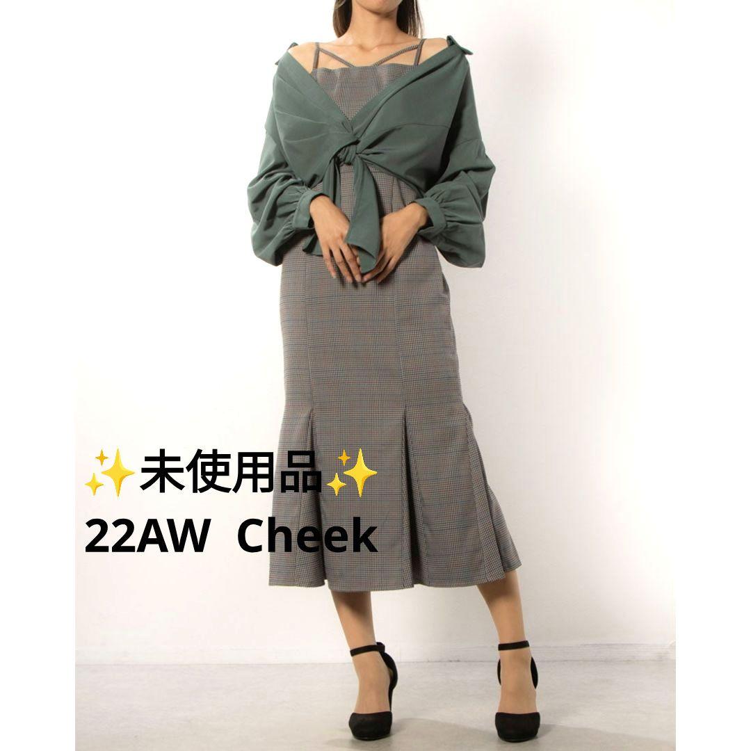 ✨️未使用品✨️ 22AW Cheek シャツSET キャミワンピース M