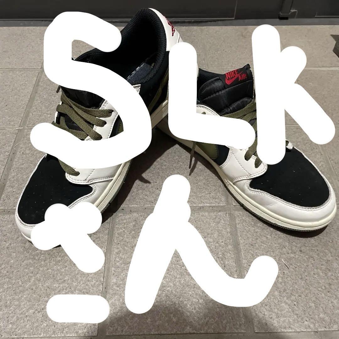 Nike Air Jordan 1 Low ブラック/ホワイト/オリーブ