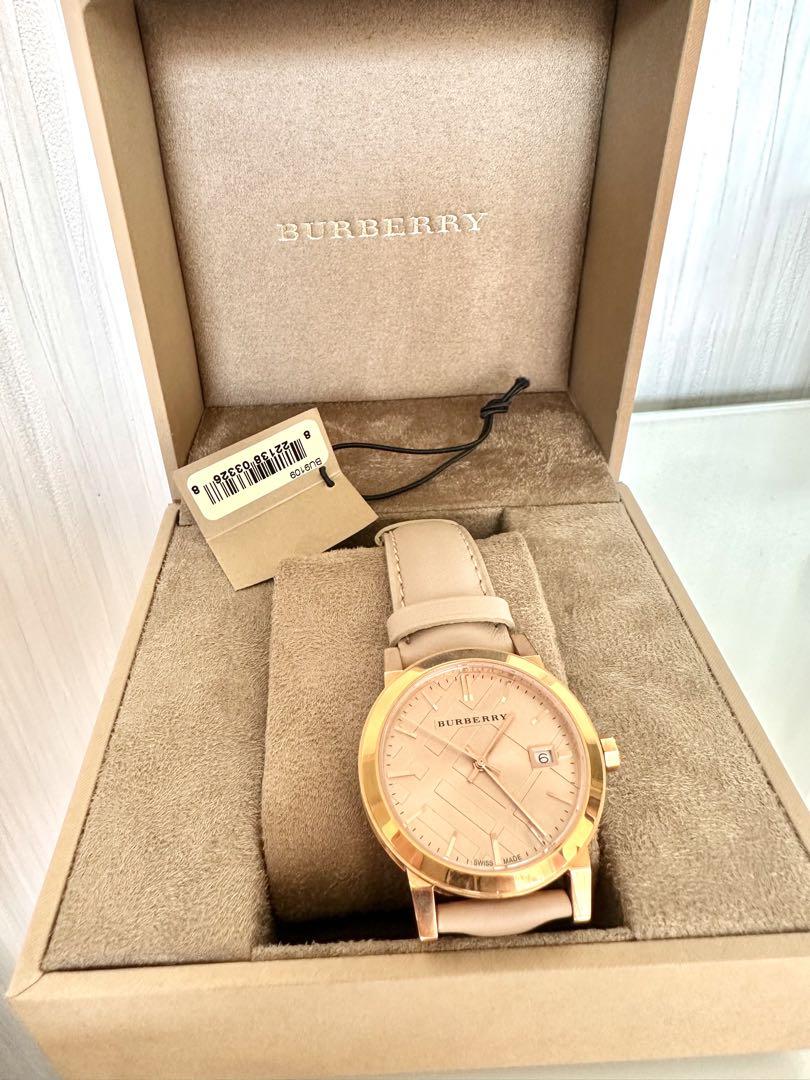 Burberry レディース 時計 ベージュ レザー