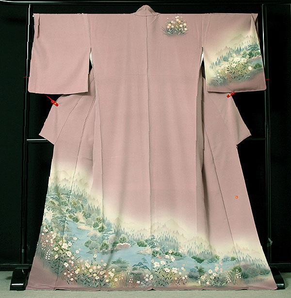 希少絣の魔術師 ”恵大島紬”【白恵泥染】本番大島紬 証紙付 付下げ 未 ...