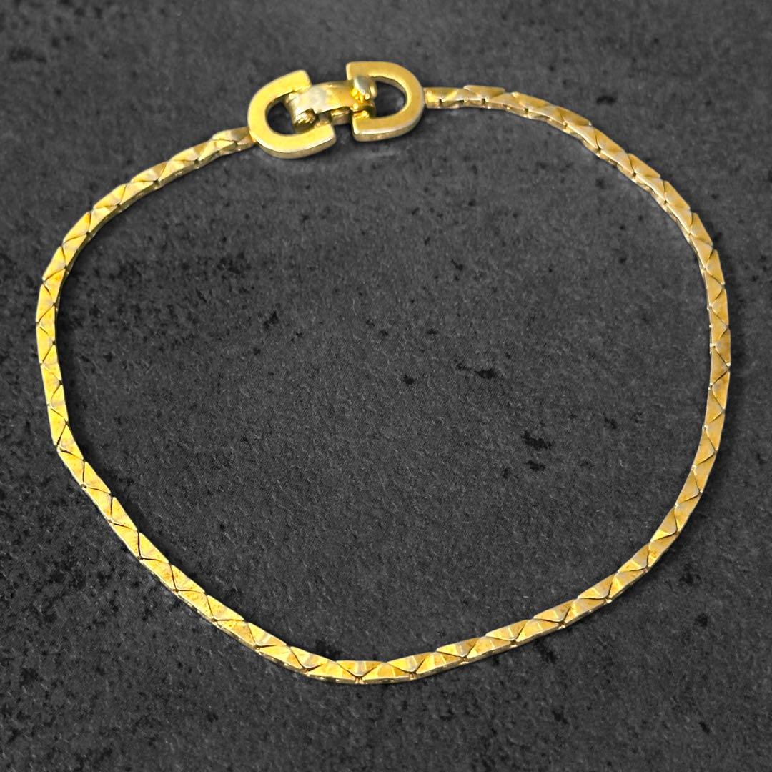 Christian Dior Snake Chain Gold Bracelet