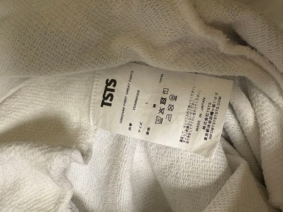 TSTS ギンガムチェック スウェットパンツ TSTS ギンガムチェック スウェットパンツ