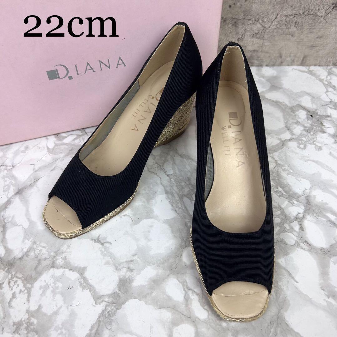 DIANA ダイアナ パンプス オープントゥ 22