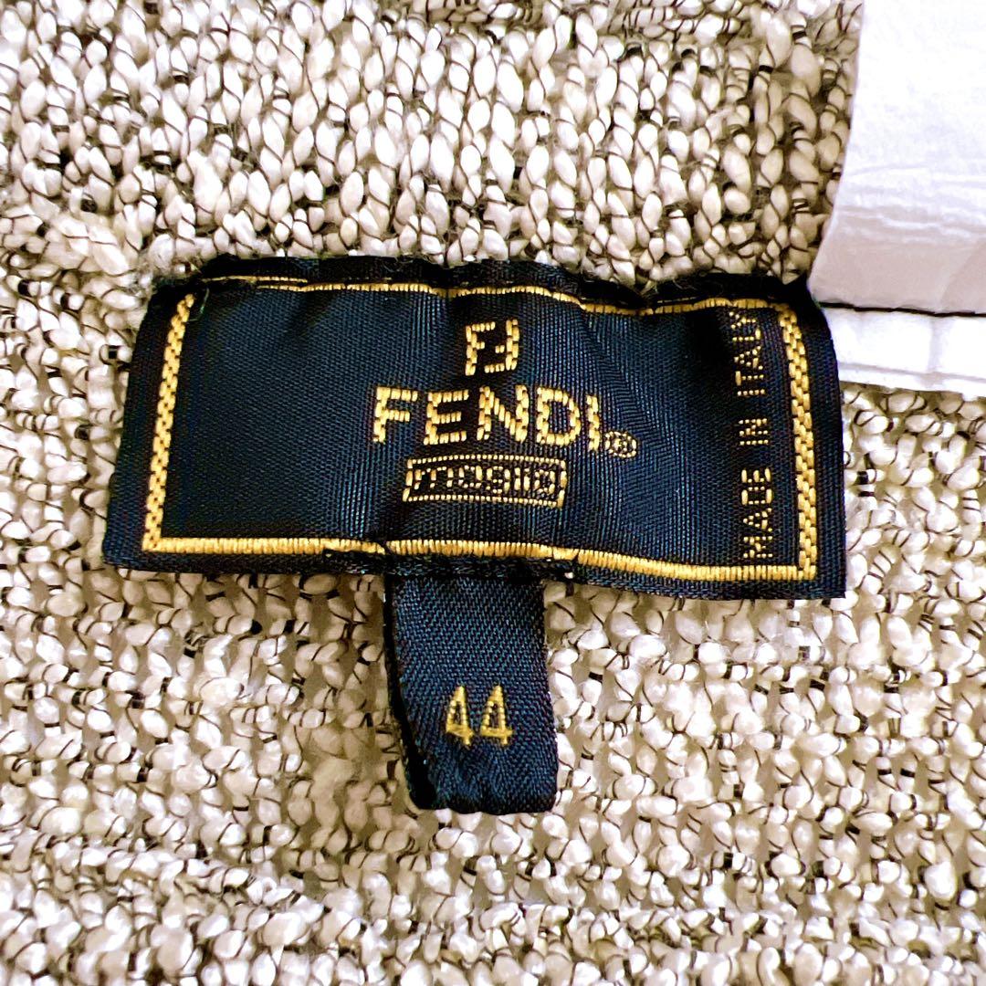 FENDI フェンディニットロングスカート 44 大きめ　ウエストゴム入り