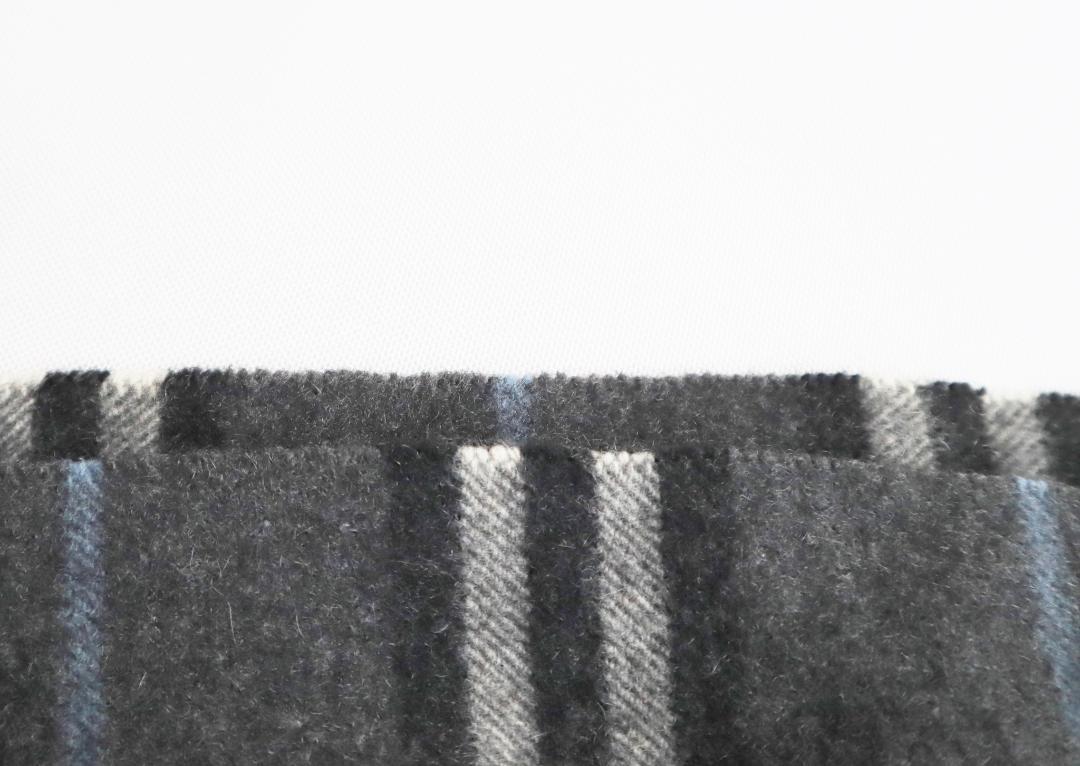 BURBERRY BLACK LABEL　ホースロゴ ボーダー マフラー