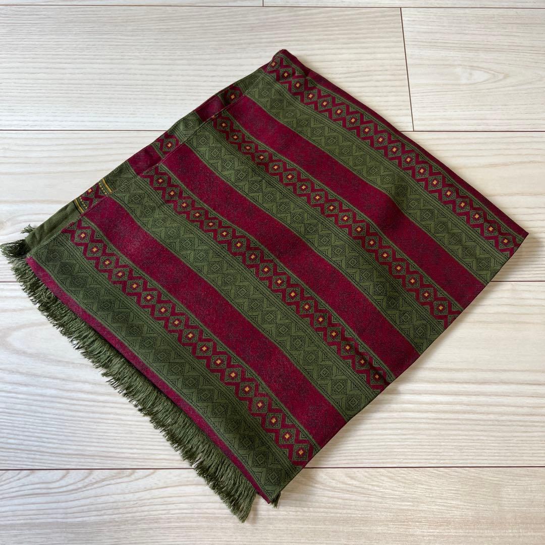 極上　ヴィンテージ　トゥータル　レーヨン　TOOTAL スカーフ　ストール　緑