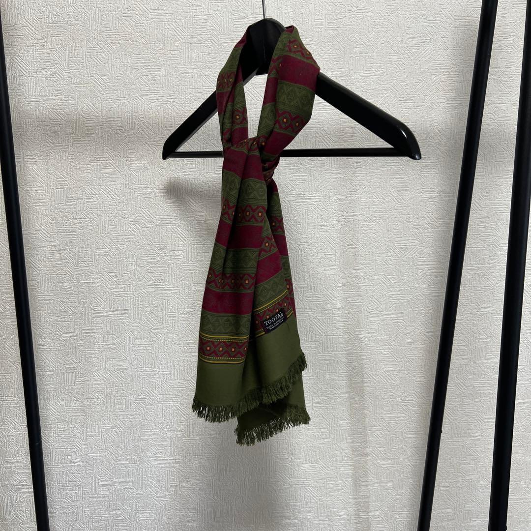 極上　ヴィンテージ　トゥータル　レーヨン　TOOTAL スカーフ　ストール　緑