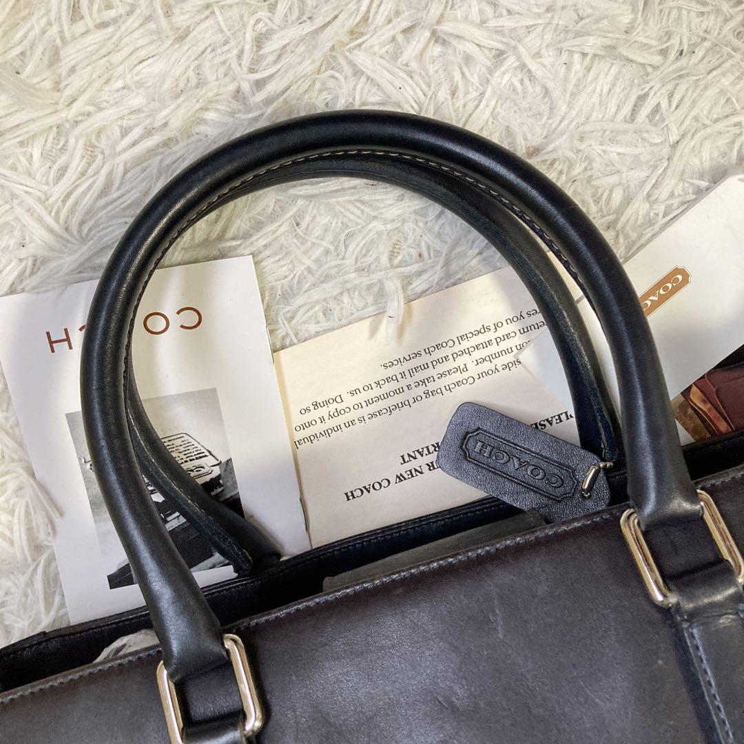 vintage coach old Boston bag BLACK ボストン Coach Vintage Old Boston Bag 2-Way Black Leather Travel