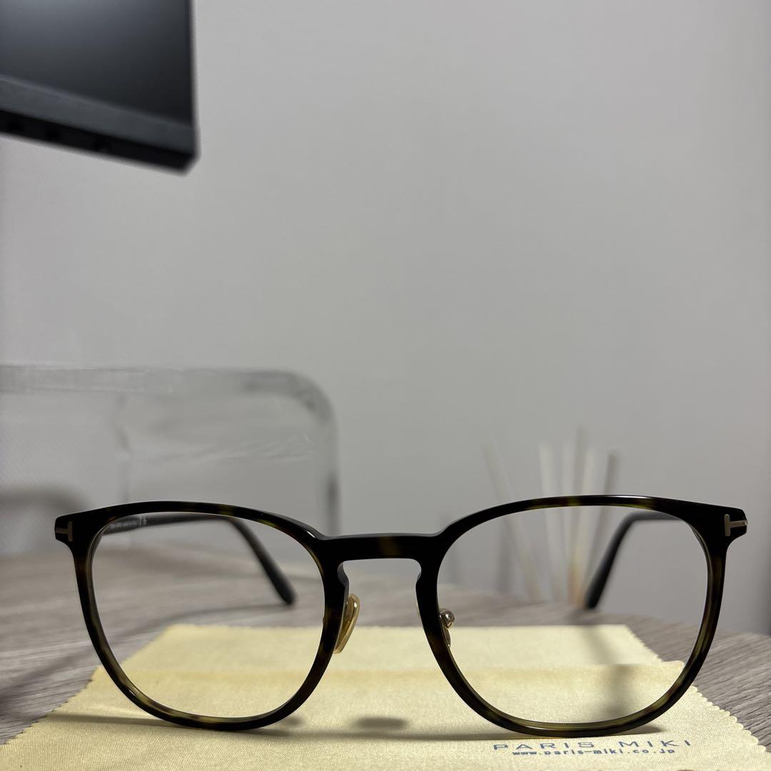 美品♡TOMFORD TF5700-B メガネ　ハバナ　ブラウン