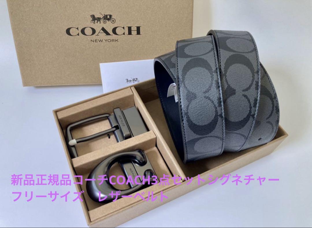 新品正規品コーチCOACH3点セットシグネチャーフリーサイズ