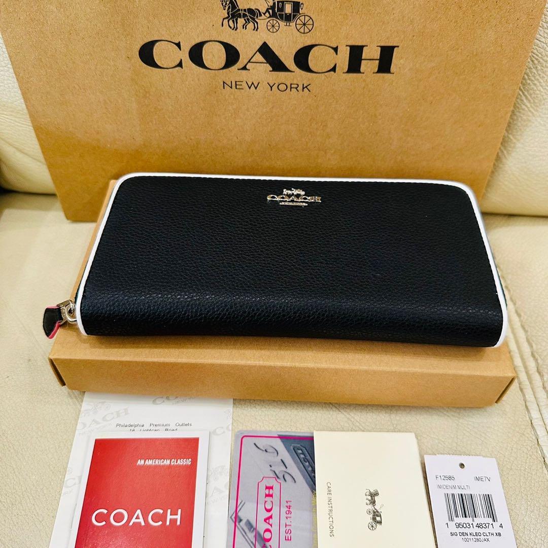 COACH ブラック F12585 長財布