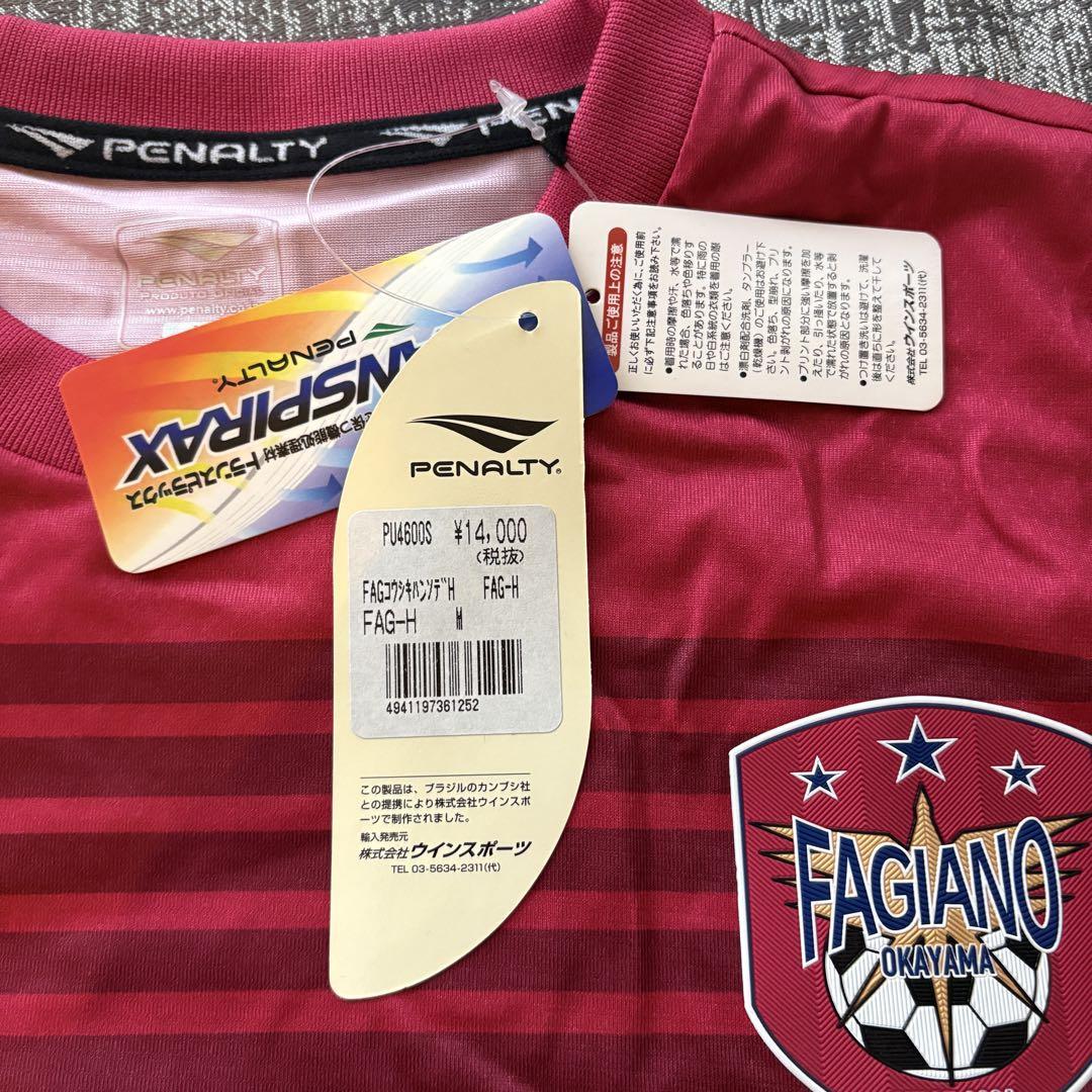 未使用ファジアーノ岡山 PENALTY 赤色ストライプシャツ他