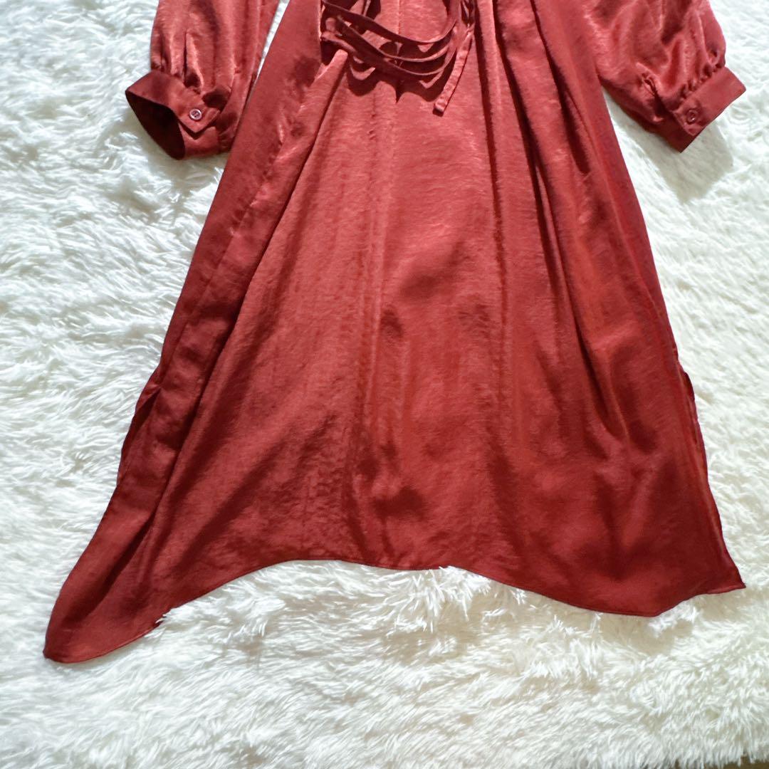 美品✨アメリヴィンテージ 2wayサテンガウンワンピース ロング